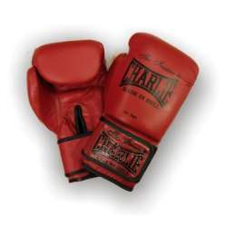Charlie boxing gloves blood red