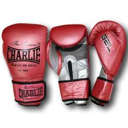 Boxing gloves Charlie metallic (red)