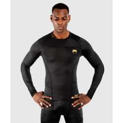 Venum long sleeves lycra g-fit (black/gold)