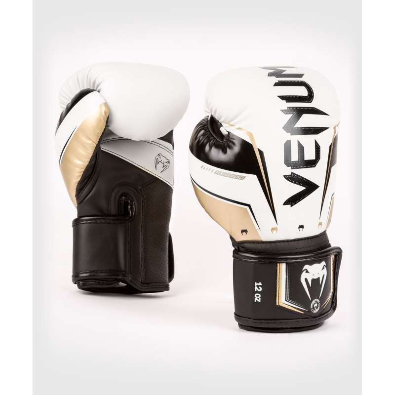 Boxing gloves Venum elite evo white gold