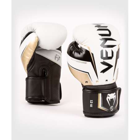 Boxing gloves Venum elite evo white gold