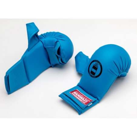 Blue kamikaze karate gloves