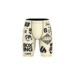 Shark lycra grappling trousers SKB97 (beige)