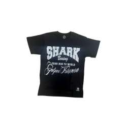 Shark t-shirt golpea primero (black/white)