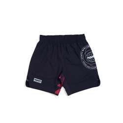 MMA Manto fight shorts fragments (black/red)