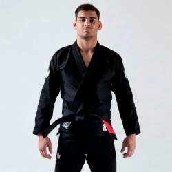 Kingz BJJ gi the one + white belt (black)