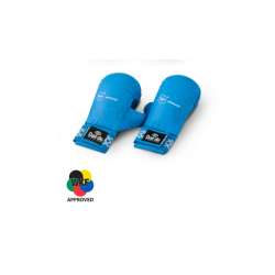 Daedo WKF karate gloves (blue) with thumb