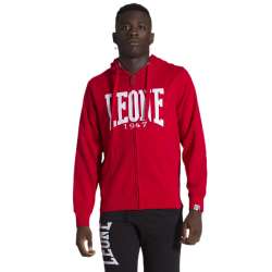 Leone zip hoodie big logo (red)