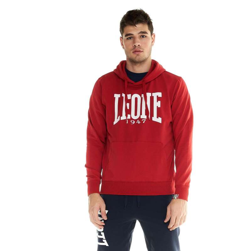 Leone big logo hooded sweatshirts (red)
