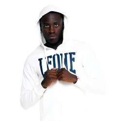 Leone zip hoodie big logo (white) 3