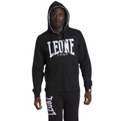 Leone big logo zip hoodie (black) 1