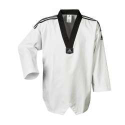 Adidas Adi-Club II taekwondo dobok (black stripes) 1