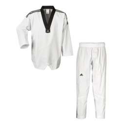 Adidas Adi-Club II taekwondo dobok (black stripes)