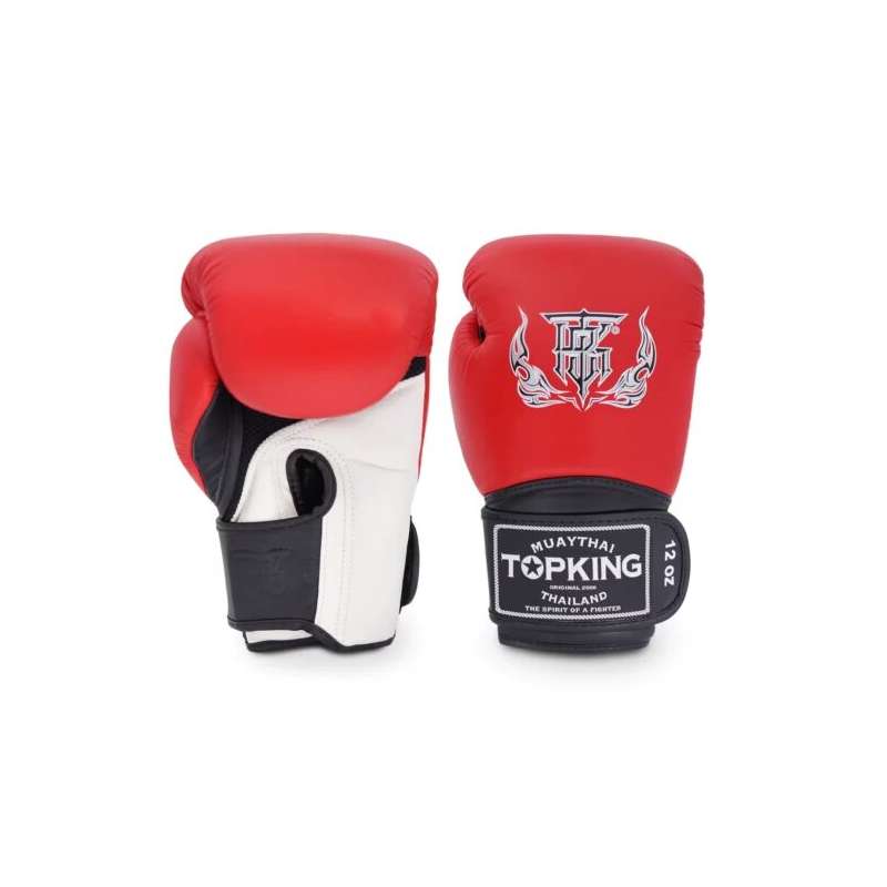 Top King boxing gloves super air (red/white/black)