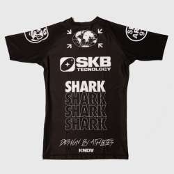 Shark boxing short sleeves rashguard SKB97 (black) 1