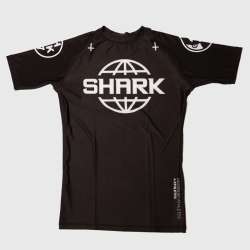 Shark boxing short sleeves rashguard SKB97 (black)