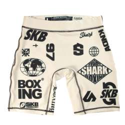 Shark lycra grappling shorts SKB97 (beige)