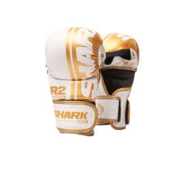 Shark boxing sparring gloves R2 white/gold