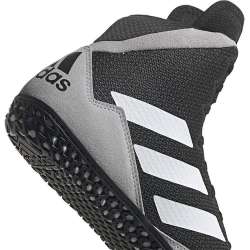 Adidas mat wizard 5 black/grey wrestling shoes 3