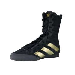 Adidas box hog 4 boxing shoes in black/gold
