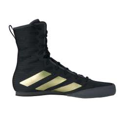Adidas box hog 4 boxing shoes in black/gold 1