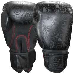 Buddha mexican boxing gloves black matte