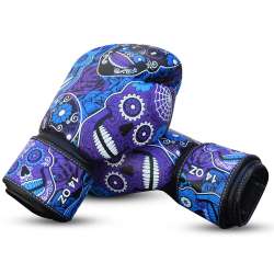 Buddha muay thai gloves mexican purple 2