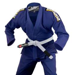 Buddha BJJ blue kimono infinity + white belt