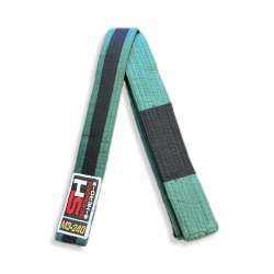 ﻿Green and black SH children's BJJ belt for children