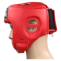 Headgear kick boxing Buddha thailand red 3