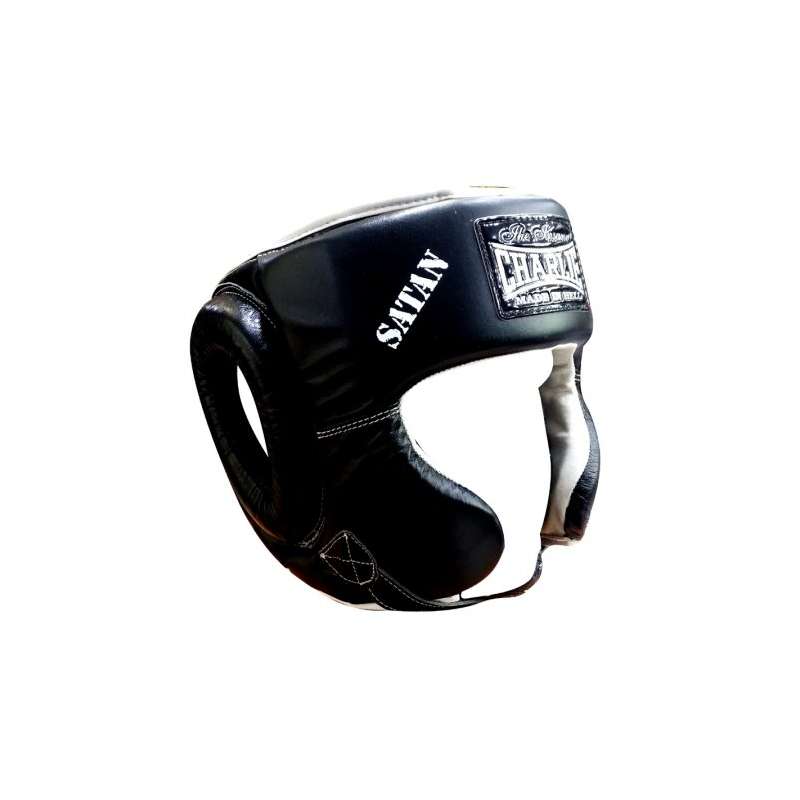 Boxing headgear Charlie Satan black Boxing headgear Charlie Satan black
