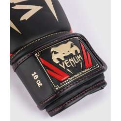 Boxing gloves Venum elite black golden red 4