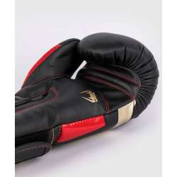 Boxing gloves Venum elite black golden red 5
