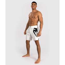 Fightshorts Venum light 5.0 white black 2