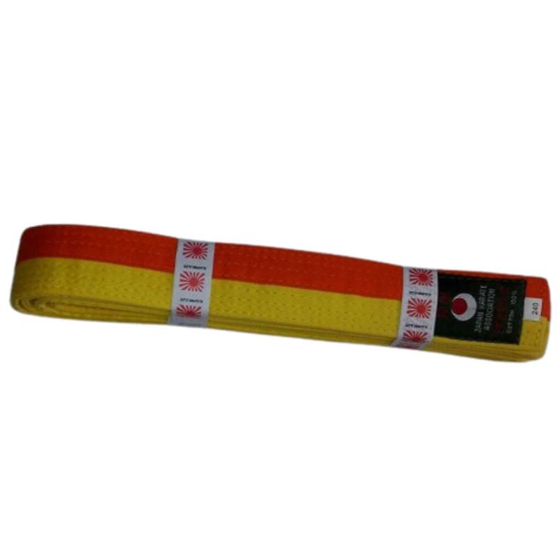 Yellow orange karate belt Kamikaze Yellow orange karate belt Kamikaze