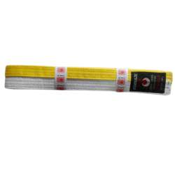 Yellow white karate belt Kamikaze 1