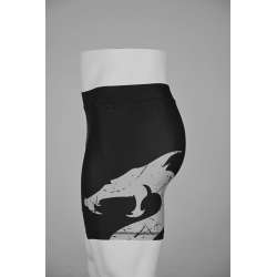 Utuk Black and Grey Grappling Short Leggings 1